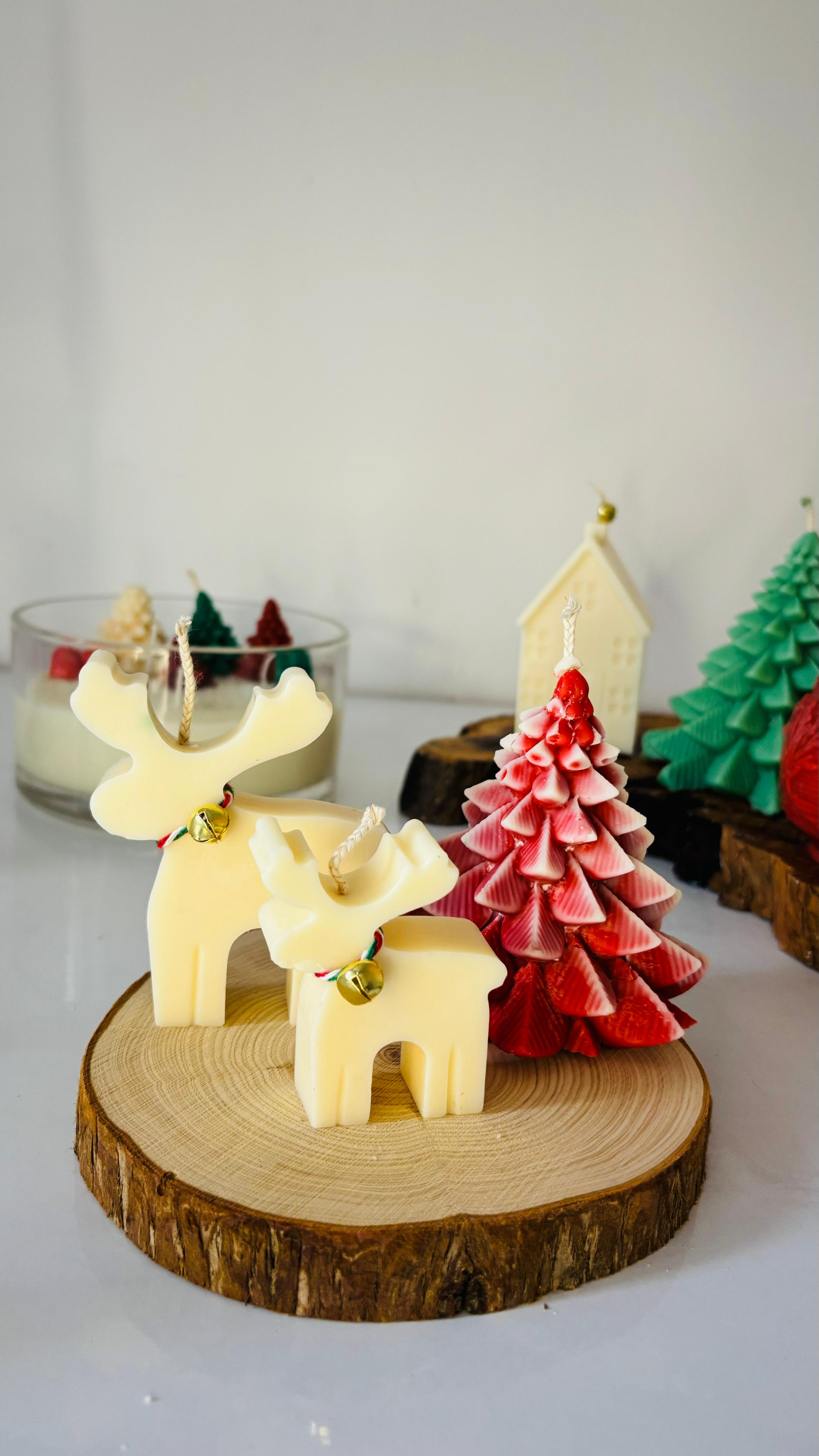 تنسيق هدايا كرسميس الشجرة والغزال