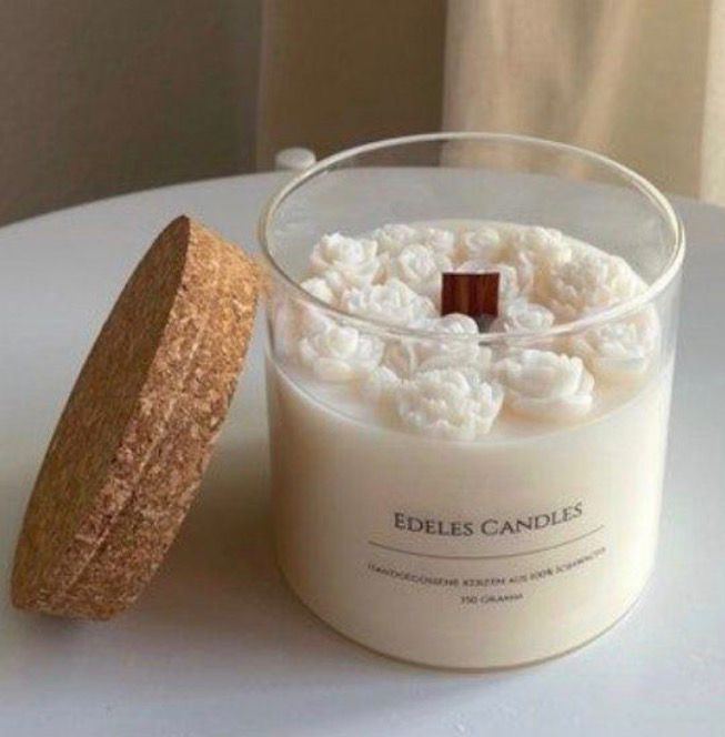 وعاء زجاج مع غطاء فلين 6*8سم